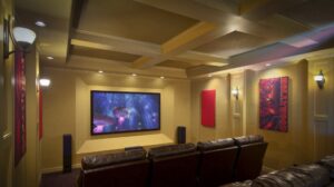 Custom home media room 