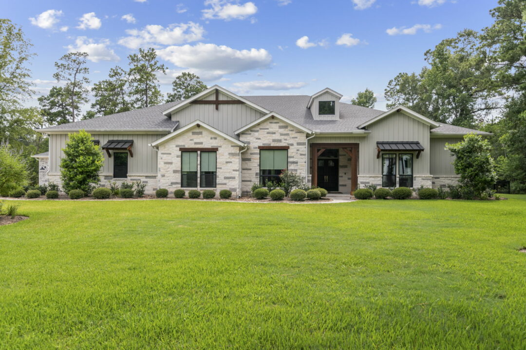 Modern Farmhouse Style New Home, Pool, Outdoor Living Space in Benders Landing Estates of Spring, Texas