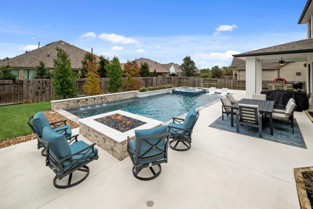 Geometric Pool in Porter, Texas