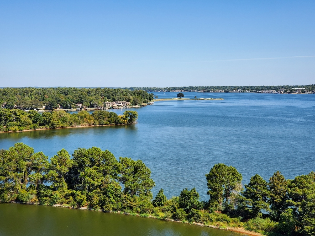 Picturesque,Vista,Of,Lake,Conroe,,Texas.